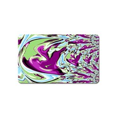 Purple, Green, And Blue Abstract Magnet (name Card)