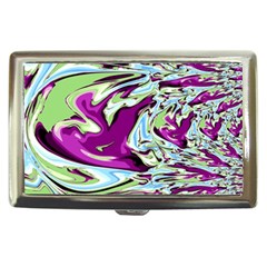 Purple, Green, And Blue Abstract Cigarette Money Cases