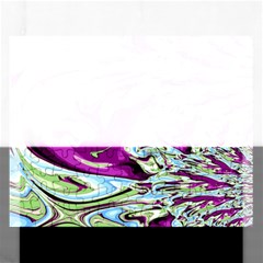 Purple, Green, And Blue Abstract Rectangular Jigsaw Puzzl