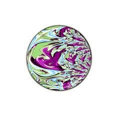 Purple, Green, And Blue Abstract Hat Clip Ball Marker (4 Pack) by digitaldivadesigns