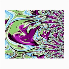 Purple, Green, And Blue Abstract Small Glasses Cloth