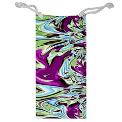 Purple, Green, And Blue Abstract Jewelry Bags