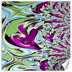 Purple, Green, And Blue Abstract Canvas 20  X 20   by digitaldivadesigns