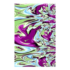 Purple, Green, And Blue Abstract Shower Curtain 48  X 72  (small) 