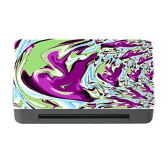 Purple, Green, And Blue Abstract Memory Card Reader With Cf by digitaldivadesigns