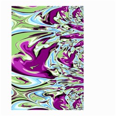 Purple, Green, And Blue Abstract Small Garden Flag (two Sides)