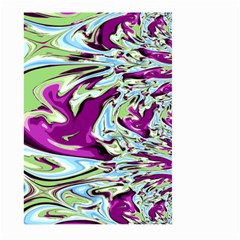 Purple, Green, And Blue Abstract Large Garden Flag (two Sides)