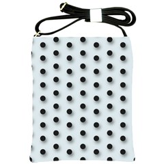 Black And White Polka-dot  Shoulder Sling Bags