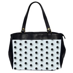 Black And White Polka-dot  Office Handbags (2 Sides) 