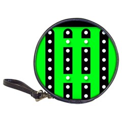 Florescent Green Polka-dot  Classic 20-cd Wallets