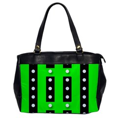 Florescent Green Polka-dot  Office Handbags