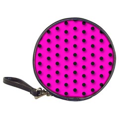 Hot Pink Black Polka-dot  Classic 20-cd Wallets