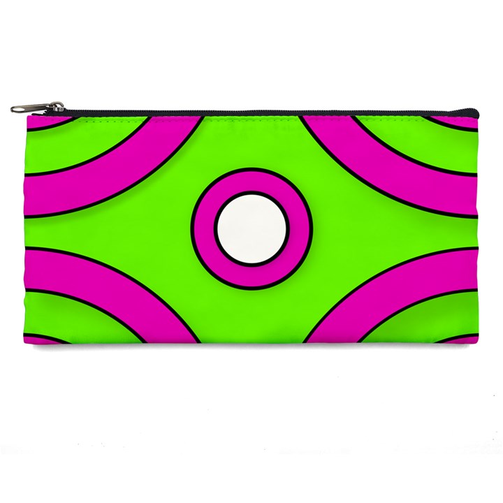 Neon Green Black Pink Abstract  Pencil Cases