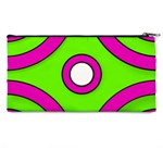 Neon Green Black Pink Abstract  Pencil Cases Back