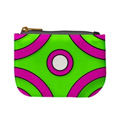 Neon Green Black Pink Abstract  Mini Coin Purses