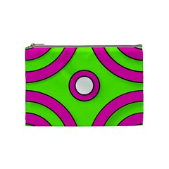 Neon Green Black Pink Abstract  Cosmetic Bag (medium) 