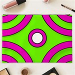 Neon Green Black Pink Abstract  Cosmetic Bag (XXL)  Back