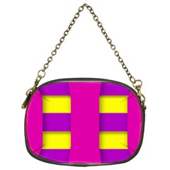 Florescent Pink Purple Abstract  Chain Purses (one Side)  by OCDesignss