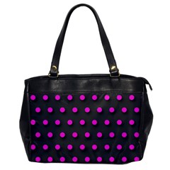 Pink Grey Polka-dot  Office Handbags