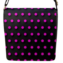 Pink Grey Polka-dot  Flap Messenger Bag (s)