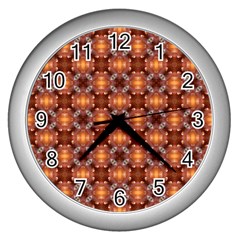 Cute Pattern Gifts Wall Clocks (silver) 