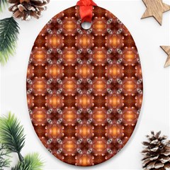 Cute Pattern Gifts Oval Ornament (two Sides)