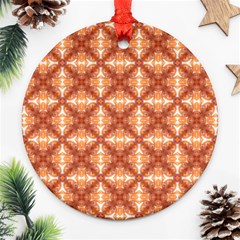 Cute Pattern Gifts Round Ornament (two Sides) 