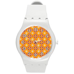 Cute Pattern Gifts Round Plastic Sport Watch (m) by GardenOfOphir