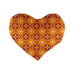 Cute Pattern Gifts Standard 16  Premium Heart Shape Cushions