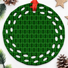 Cute Pattern Gifts Ornament (round Filigree) 