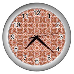 Cute Pattern Gifts Wall Clocks (silver) 