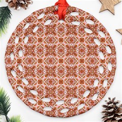 Cute Pattern Gifts Ornament (round Filigree) 