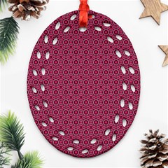 Cute Pattern Gifts Ornament (oval Filigree)  by GardenOfOphir