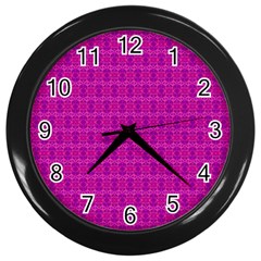 Cute Pattern Gifts Wall Clocks (black)