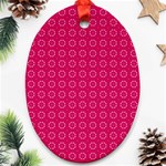 Cute Pattern Gifts Ornament (Oval)  Front