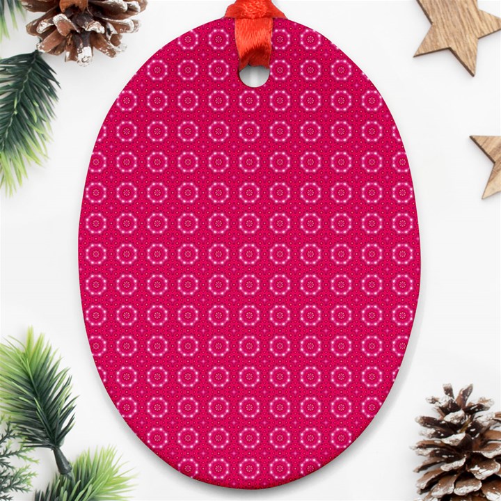 Cute Pattern Gifts Ornament (Oval) 