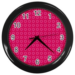 Cute Pattern Gifts Wall Clocks (black)