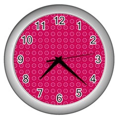 Cute Pattern Gifts Wall Clocks (silver) 