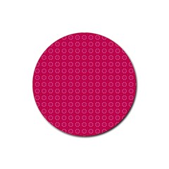 Cute Pattern Gifts Rubber Round Coaster (4 Pack) 