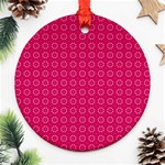 Cute Pattern Gifts Round Ornament (Two Sides)  Back