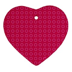 Cute Pattern Gifts Heart Ornament (2 Sides)