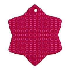 Cute Pattern Gifts Snowflake Ornament (2-side)