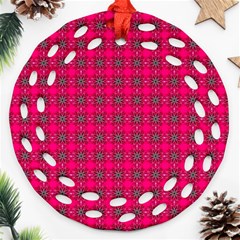 Cute Pattern Gifts Ornament (round Filigree) 