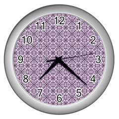 Cute Pattern Gifts Wall Clocks (silver) 