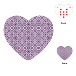 Cute Pattern Gifts Playing Cards (Heart)  Front