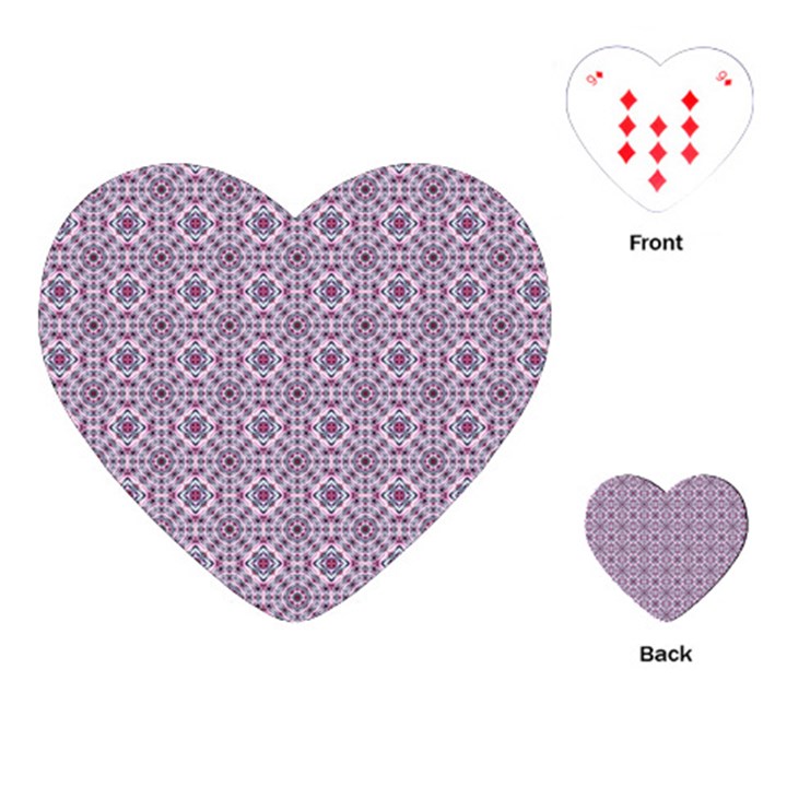 Cute Pattern Gifts Playing Cards (Heart) 