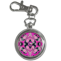 Pink Black Abstract  Key Chain Watches