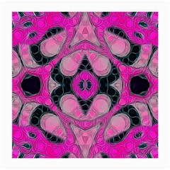 Pink Black Abstract  Medium Glasses Cloth (2-side)