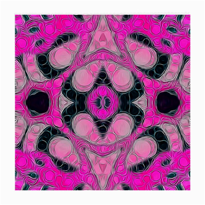 Pink Black Abstract  Medium Glasses Cloth (2-Side)