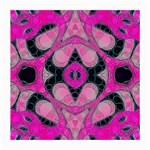 Pink Black Abstract  Medium Glasses Cloth (2-Side) Back